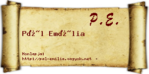 Pál Emília névjegykártya